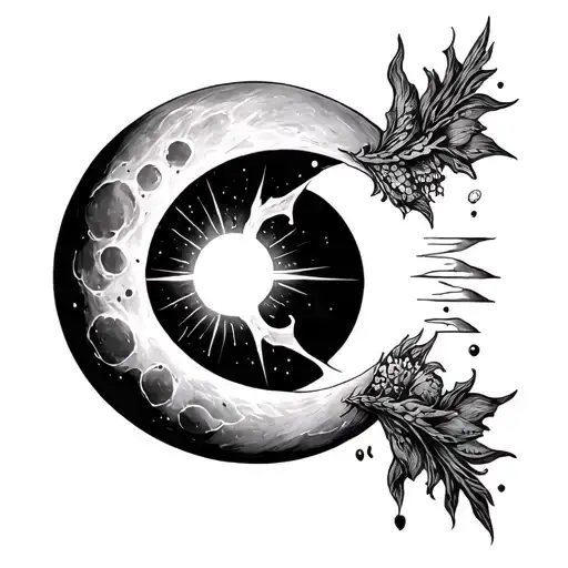 Moon And Divine Light Shining