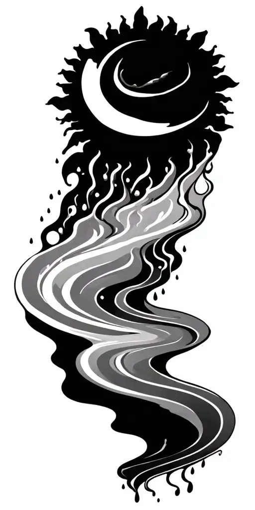 A Sun Melting Into Rain