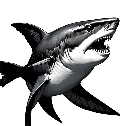 Shark With Sandpiper