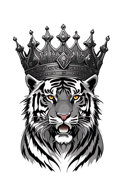 Tiger King Crown Looking