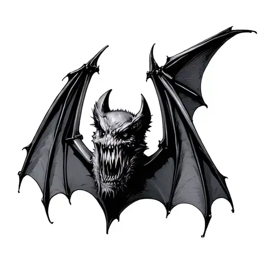 Spread Wing Bat Horror