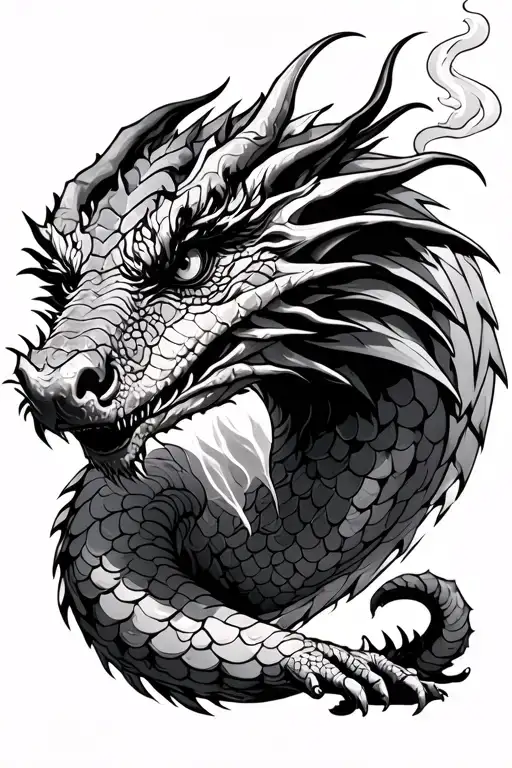 Gambling Dragon Smoking