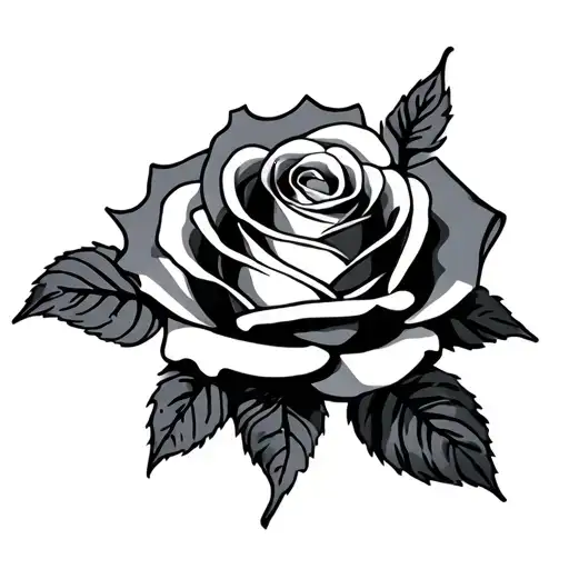 Hip Tattoo Rose