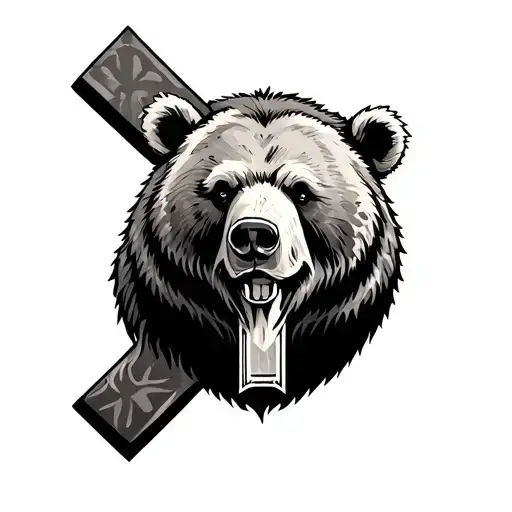 Bear With A Cross