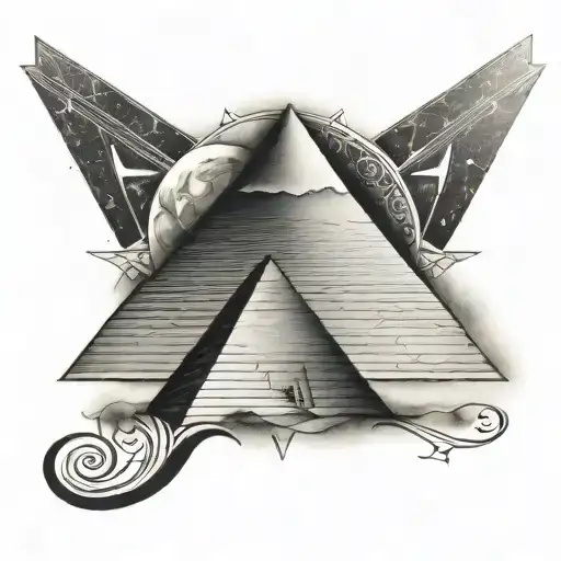 Roma Iskandinav Egypt Pyramid Moon