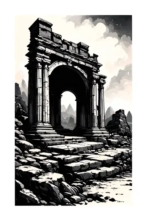 Ancient Ruins Abstract Interpretation