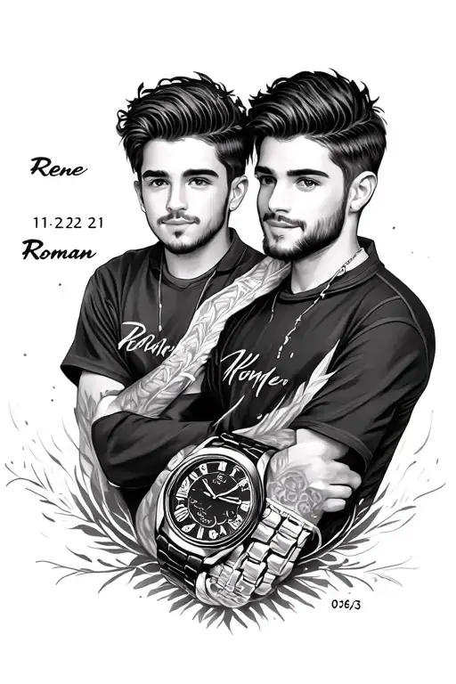 Sons Names On Watch Rene 11-22-21 And Roman 03-06-23