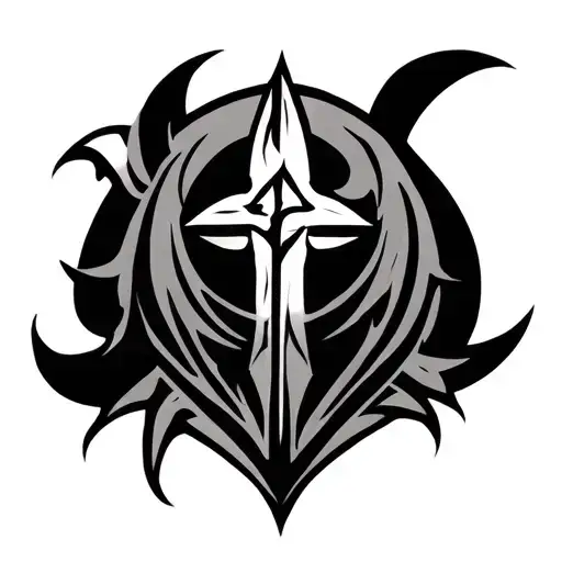 Tribal Christian Inspired Tattoo Design