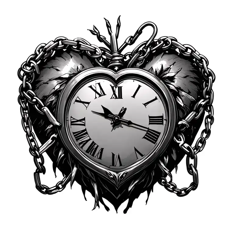 Heart Clock Chains