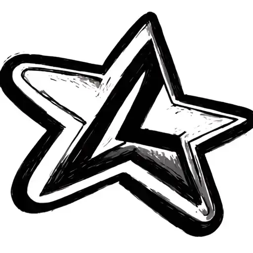 Small Star With A Line And An L Inside