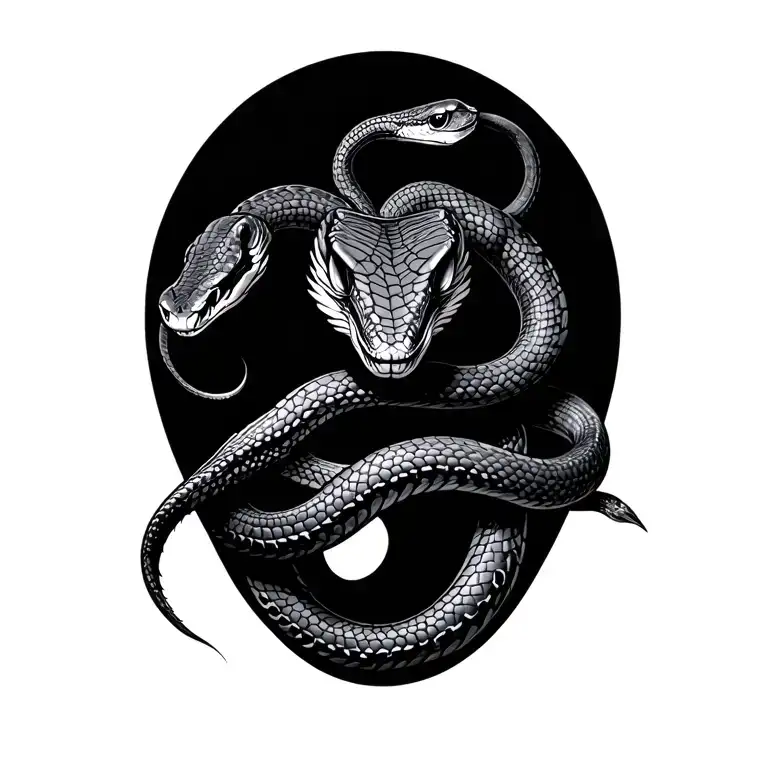 Snake And Spider Webs