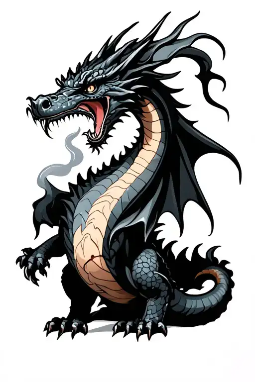 Smoking Gambling Dragon