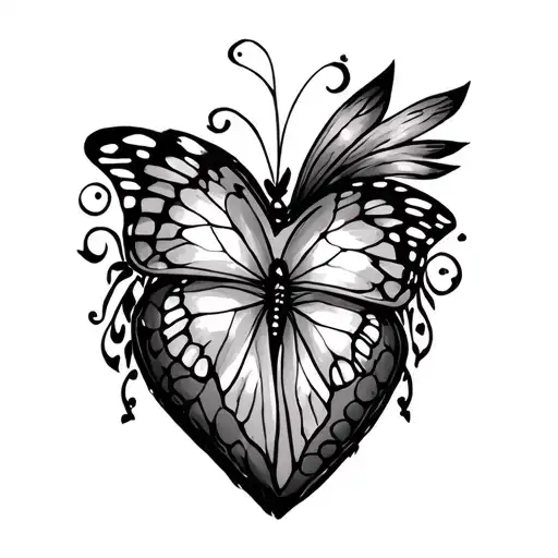 Heart With A Butterfly Inside