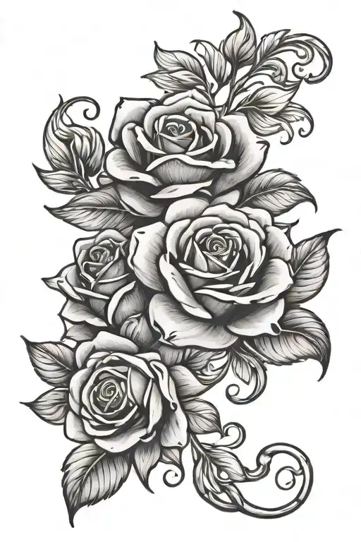 Hyacinth And Rose Intertwined