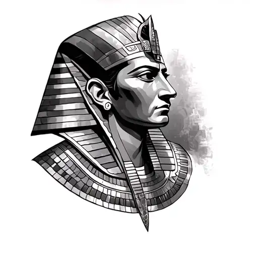 Egpytian Pharoah In Portrait Style