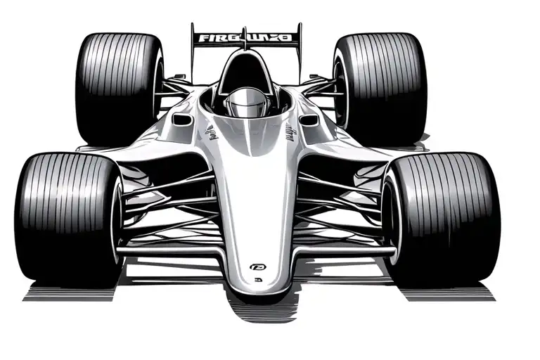 F1 Car Side Profile