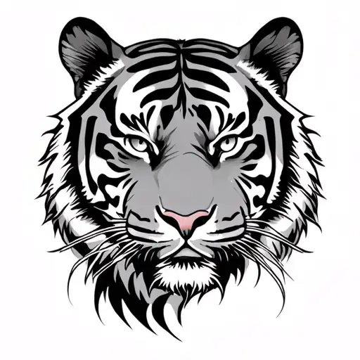 Fierce Tiger Head