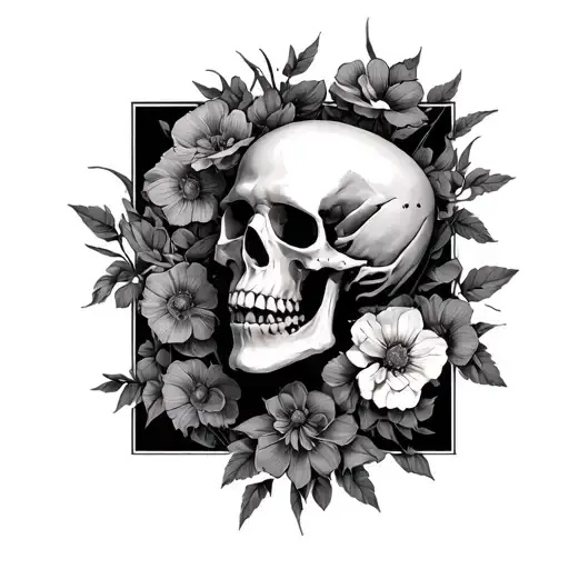 Skeleton Mental Health Struggles No Flowers