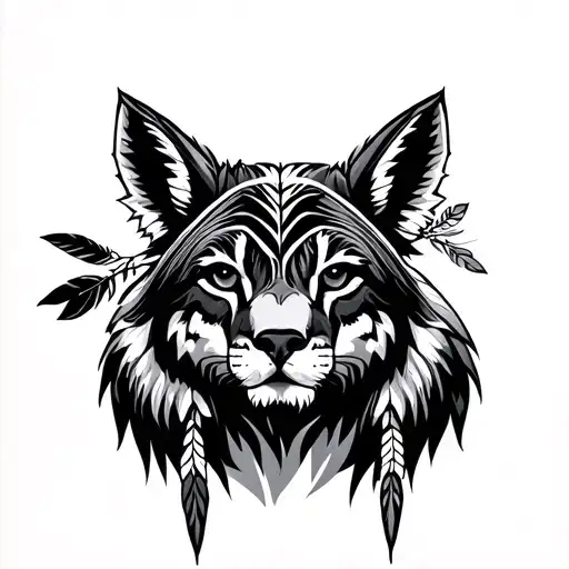 Native American Animals Peeking