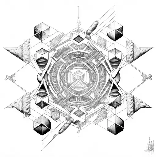 Ancient Civilizations Structures In Space With Double Helix Connecting The Two