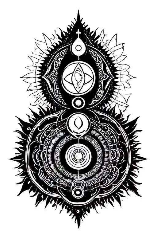 Chakra Symbols Representing Different