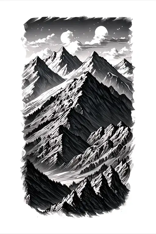 Mountain Range Inspired