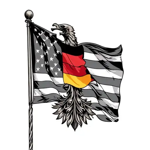 German American Flag