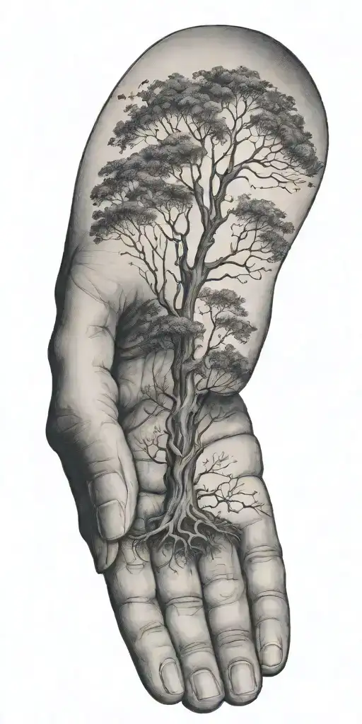 Trees Growing Out Of A Hand