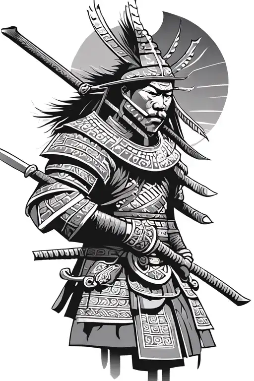 Hmong Samurai Warrior Cybor