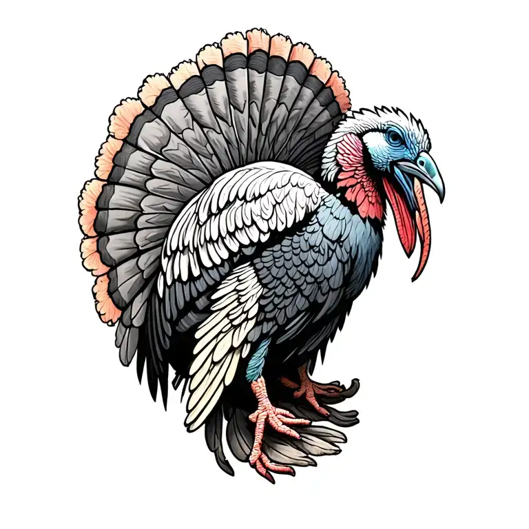 Turkey Wing Attached