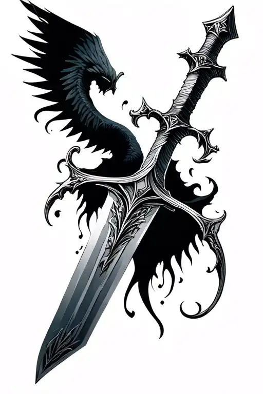 Long Gothic Fine Line Sword