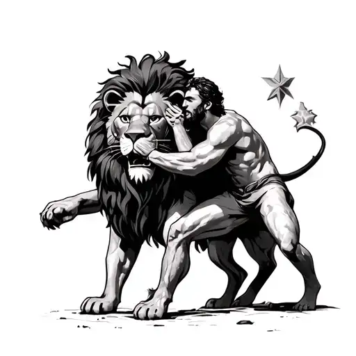 Jacob Wrestles With Lion Of Juda