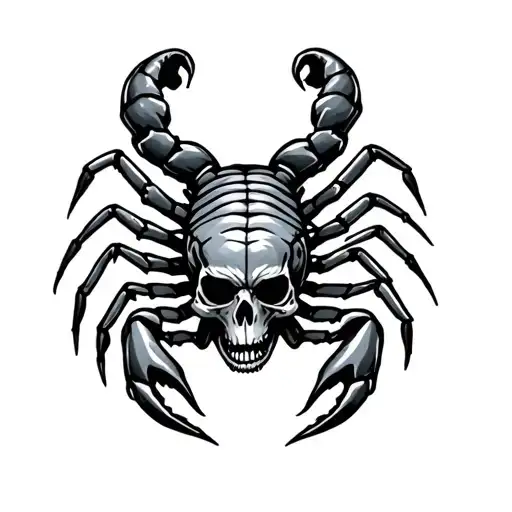 Scorpion With Skull Pincer