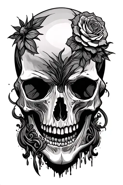 Graw And Skull Inside