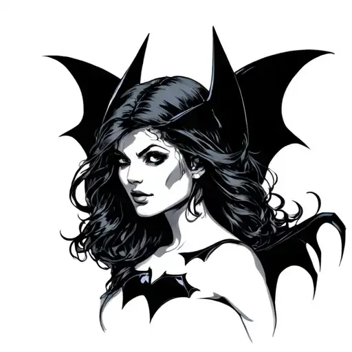 Bat Half Woman