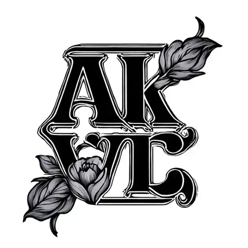 Ak Word 'Love' Written