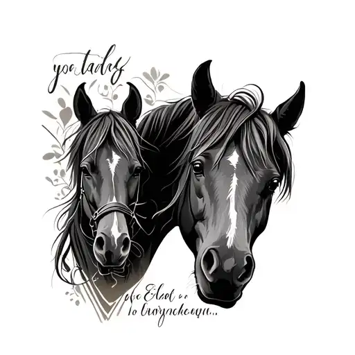 Horse Tatoo With Birth Date In It Needs To Be These