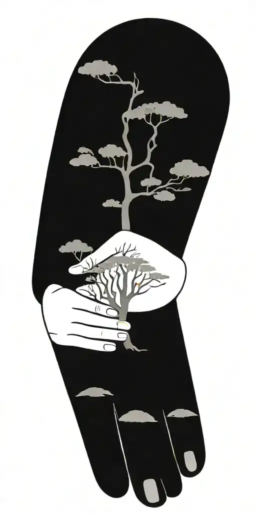 Trees Growing Out Of A Hand