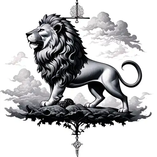 Libra Scale Cloud Fillers Lion Tree 2006