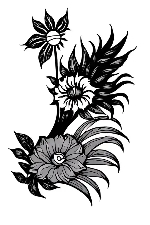 Minimal Fine Line Filipino Sun