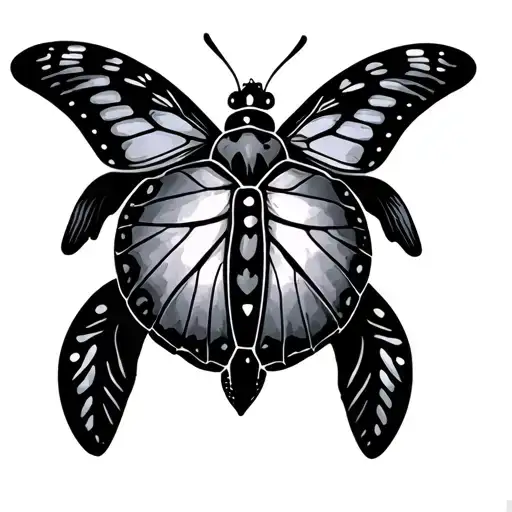 Butterfly Turtle And Ladybug