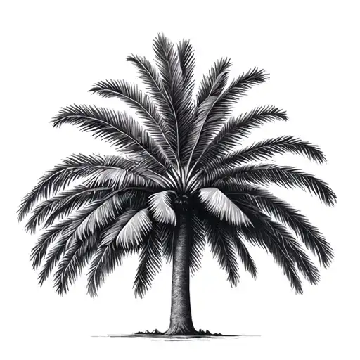 Palm Tree Pine Tree
