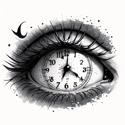 Eye With Clock Inside