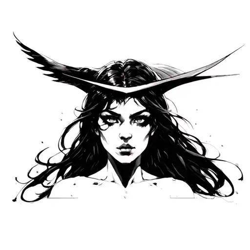 Female Cyclops Sketch Style