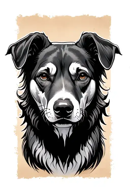 Minimalist Line Of Grehound Stretching With Xyd4