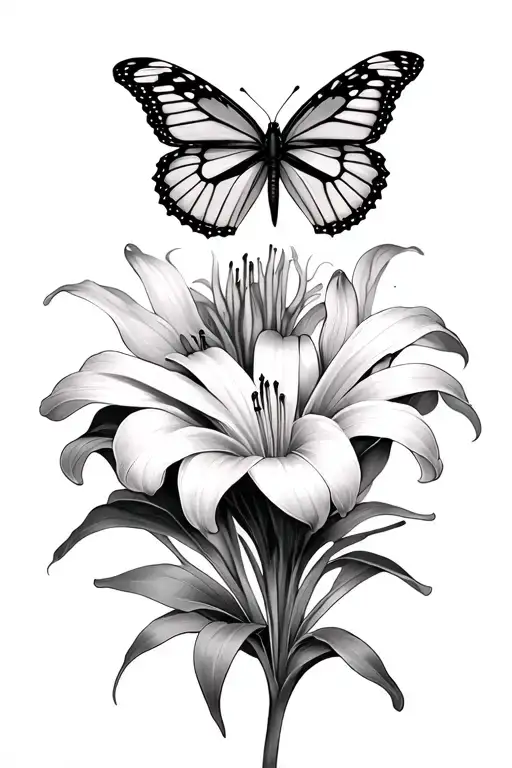 Tiger Lily's Transforming Into Monarch Butterflies