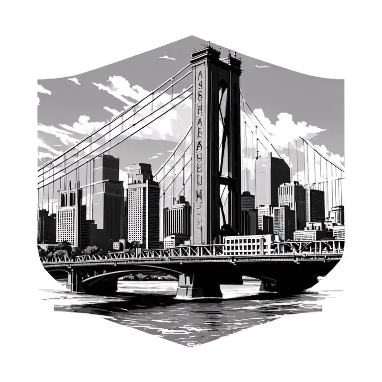 City Of Houston Skyline With The Be Someone Bridge