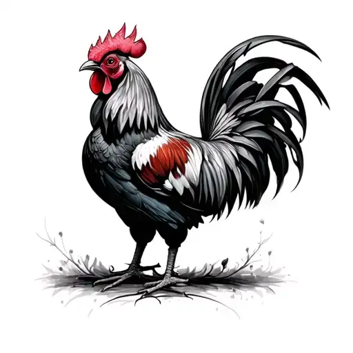 Dark Rooster Strong Beautiful