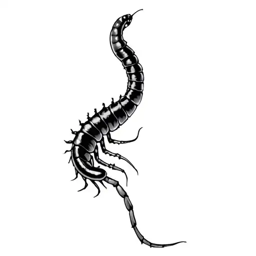 Scolopendra With Vine Glass Filled