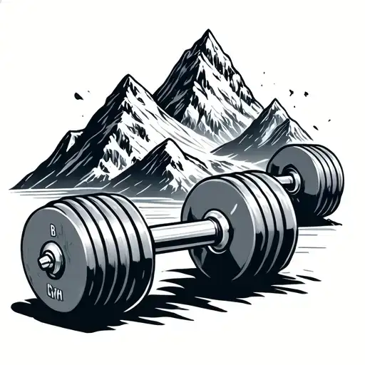 Mountain And Gym Dumbbell Transformed